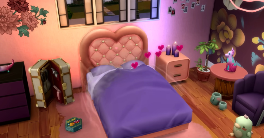 The Sims 4’s iconic vibrating heart bed is back