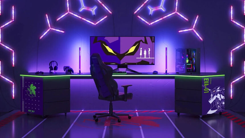 Show your Evangelion dedication in style with these new gaming lights