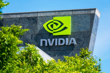 Nvidia logo on headquarters