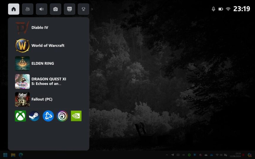 Xbox Game Bar Compact Mode