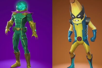 Fortnite Chapter 5 Season 4 battle pass skins list, including Gwenpool, Peelverine, Mysterio, and Shuri