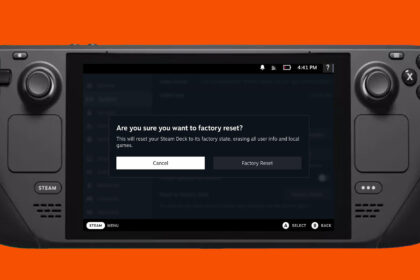 How to reset the Steam Deck