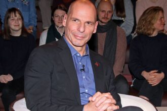 Yanis Varoufakis in 2019 in Hamburg, Germany. (Photo by Tristar Media/Getty Images)