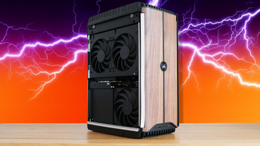 Save $400 on this wooden water-cooled mini gaming PC from Corsair