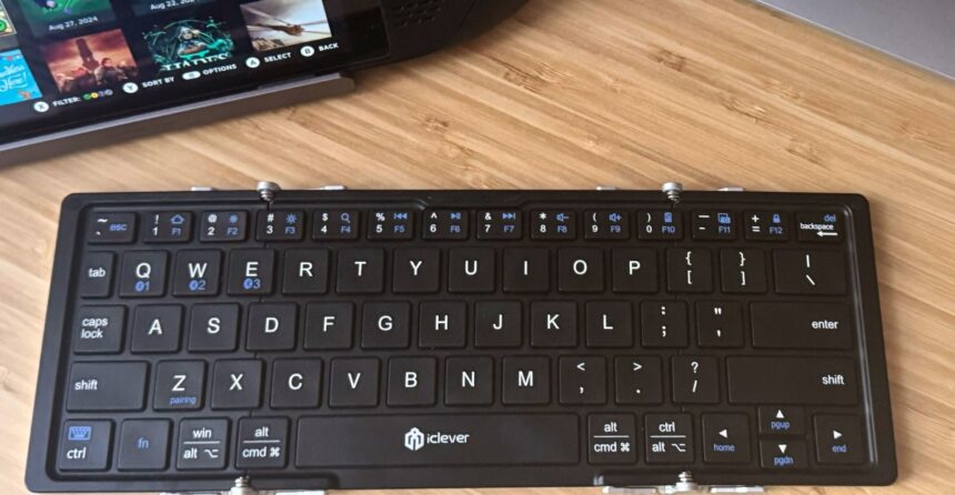 Our favorite Steam Deck fold-up keyboard is 22% off