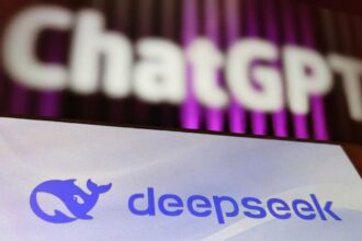 SUQIAN, CHINA - JANUARY 27, 2025 - An illustration photo shows the logo of DeepSeek and ChatGPT in Suqian, Jiangsu province, China, January 27, 2025. (Photo credit should read CFOTO/Future Publishing via Getty Images)