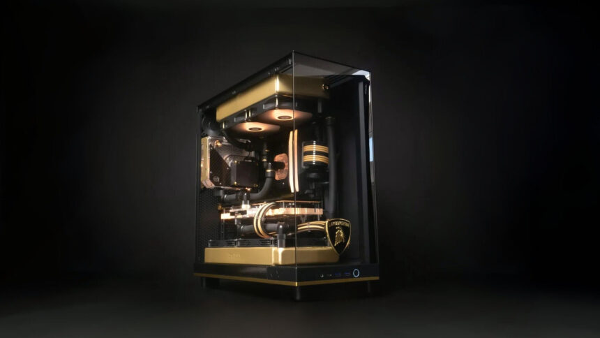 This awesome Lamborghini gaming PC is primed for racing sim perfection