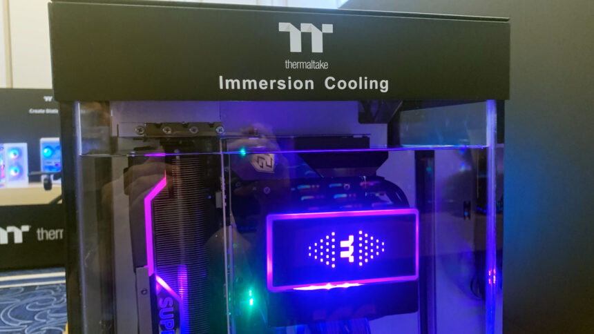 Thermaltake can knock 20°C off your gaming PC temperature, with a liquid bath