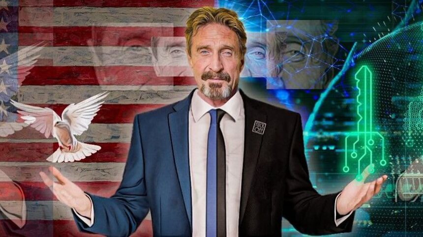 John McAfee is back from the grave as some sort of AI ghoul-slash-memecoin, and his widow's picking a fight with Elon Musk