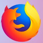 Mozilla Firefox logo on gradient background