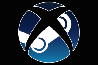 An edited Microsoft/Steam logo, illustrating the potential future integration Microsoft has for an Xbox app.