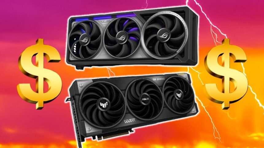 Asus just inflated its Nvidia GeForce RTX 5090 and AMD Radeon RX 9070 XT prices