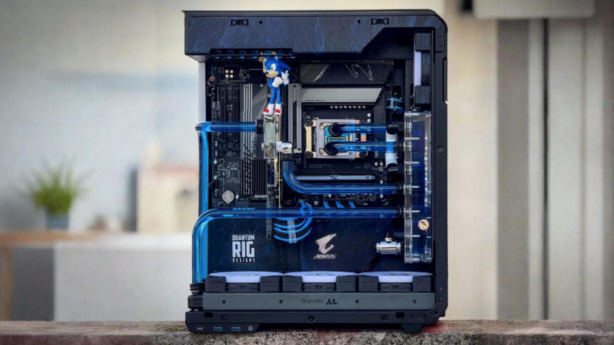 This Sonic the Hedgehog gaming PC build is a stunningly stylish success