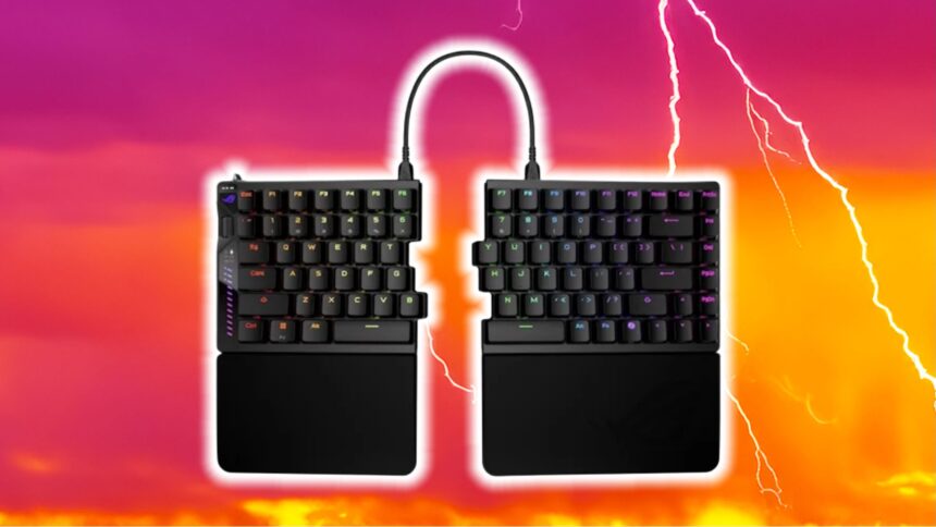 Forget OLED screens and RGB, this new Asus ROG gaming keyboard splits in two