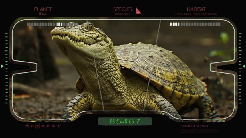 A Star Wars: Field Guide screenshot, showing a polar bear with tiger stripes.