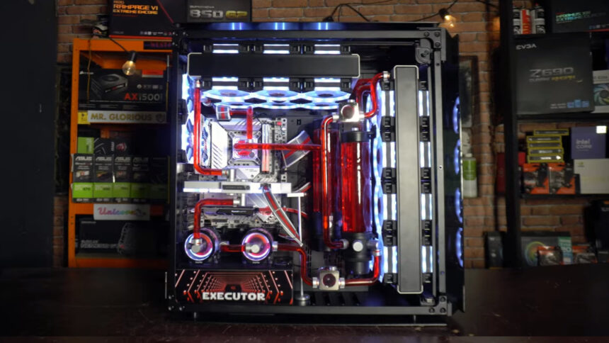 This imposing Star Wars-themed gaming PC build oozes Imperial majesty