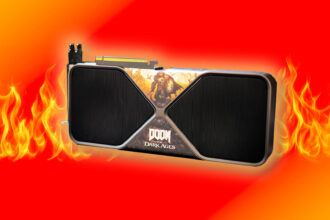 Win this Nvidia GeForce RTX 5090 gaming GPU with Doom The Dark Ages artwork