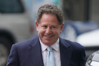 Bobby Kotick at an FTC hearing related to the Microsoft merger in June 2023.