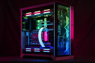 This gorgeous gaming PC build is a sci-fi stunner with serious Tron vibes