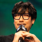 Hideo Kojima appears during the Hideo Kojima Presents &quot;Death Stranding 2: On the Beach&quot; panel during SXSW at Austin Convention Center during SXSW 2025 on March 09, 2025 in Austin, Texas.
