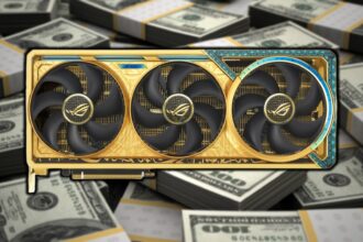 Scalpers now want $23,000 for this gold Nvidia GeForce RTX 5090 graphics card