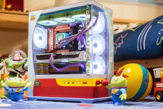 This Toy Story gaming PC has a Buzz Lightyear RTX 5070 and Zurg PSU