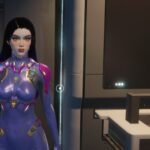 Mecha Break’s futuristic details extend deep into the bathroom