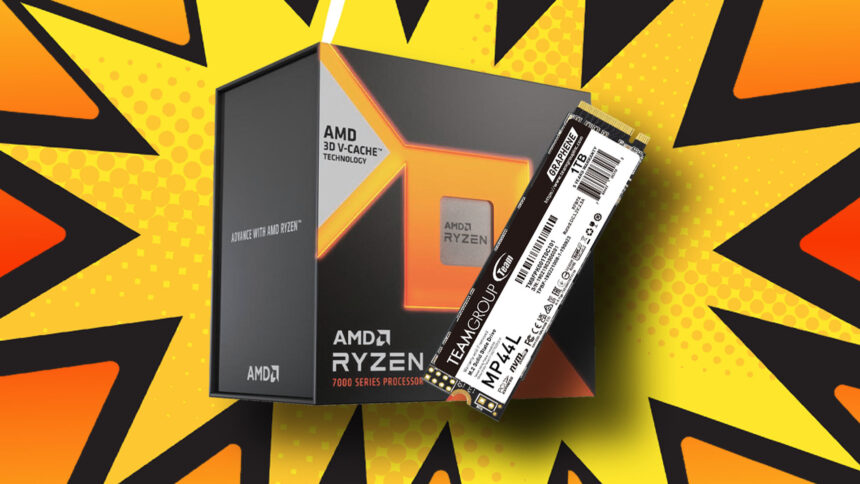 Save $80 on an AMD Ryzen 7 7800X3D CPU and get a 1TB SSD free, if you're quick