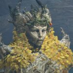 Avowed - The Delemgan Queen, a magical humanoid creature with bark skin, leaf accents, and twisted root horns and crown